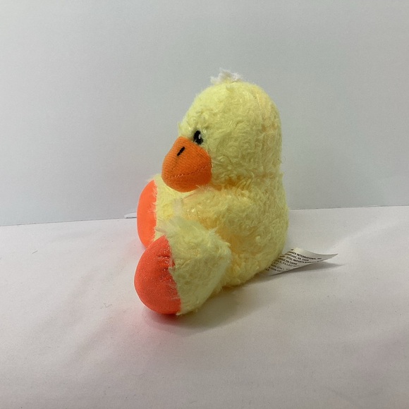 Yellow Chick Duck Plush Big Shiny Feet  Stuffed Animal Easter Farm 6" Ducky - Picture 4 of 10